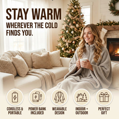 Outdoor Warming Heated Blanket Shawl